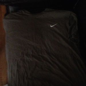 Gray Nike shirt