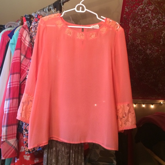Coral Blouse