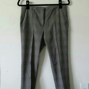 ZARA PLAID BELTED TROUSERS
