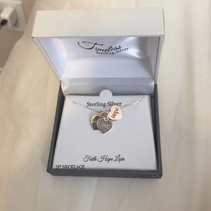 Faith hope love necklace