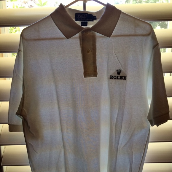 Ralph Lauren Tops - White with Green Letters Rolex Polo