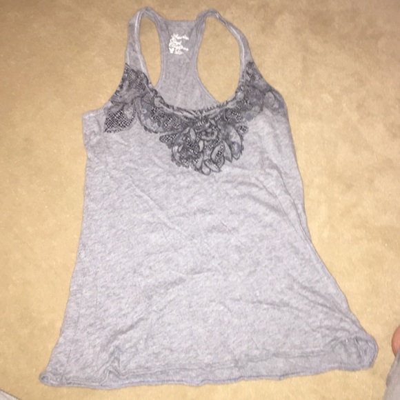 grey American eagle tank top