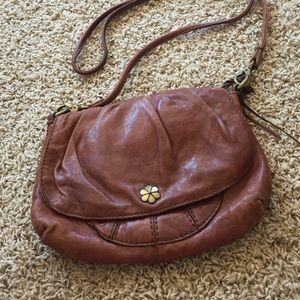 Lucky Brown leather cross body