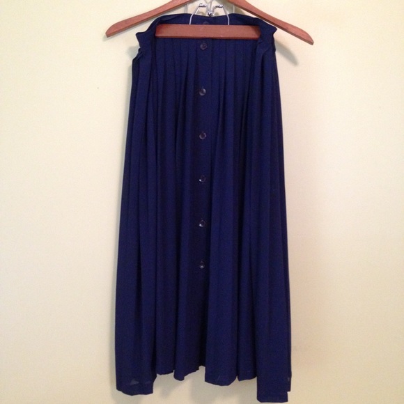 🌃navy blue chiffon maxi skirt🌃