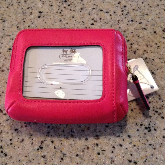 Coach zip coin bag