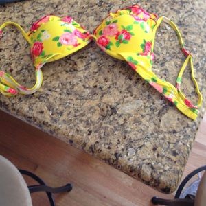 floral bikini top