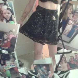 Crochet flower skirt