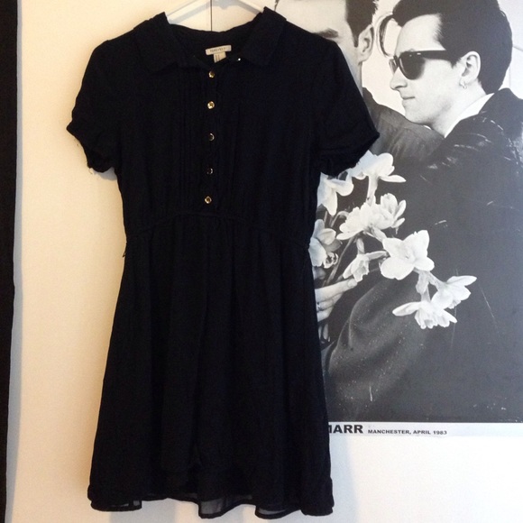 Cute black button up dress - Picture 1 of 2