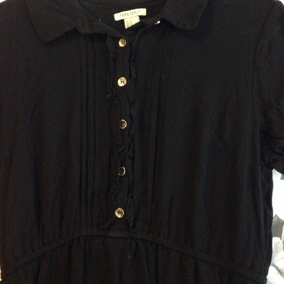 Cute black button up dress - Picture 2 of 2