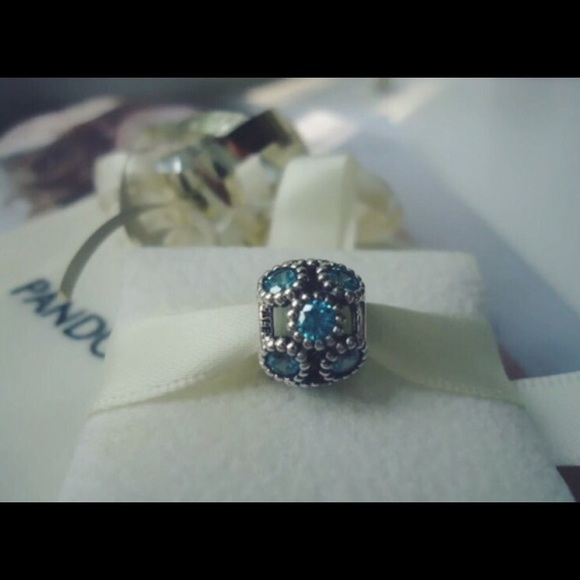 SALE!! Pandora Studded Lights Teal Charm! 💙