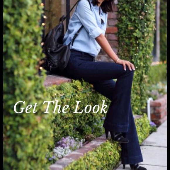 Express Trouser Flare Petite Denim - Picture 2 of 4