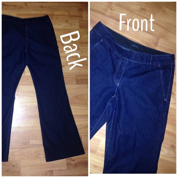 Express Trouser Flare Petite Denim - Picture 4 of 4