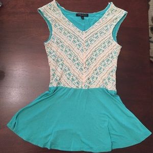 Peplum lace top