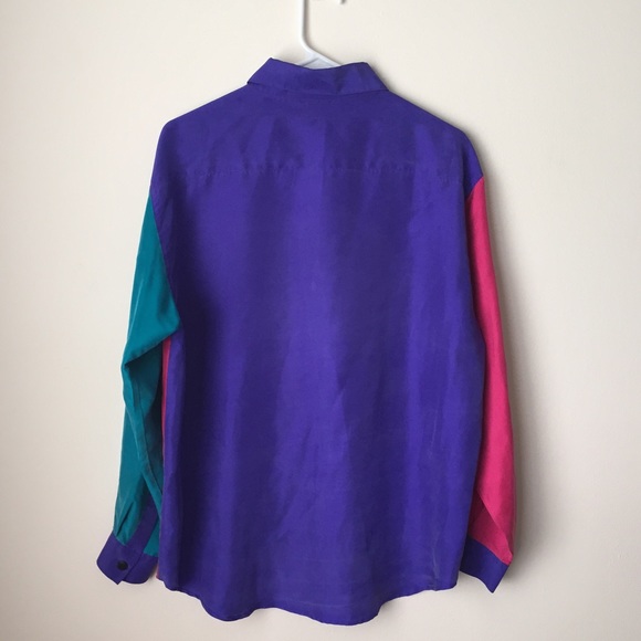 ❗️SOLD❗️Colorblock Vintage Top - Picture 2 of 3