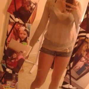 See-through front shirt