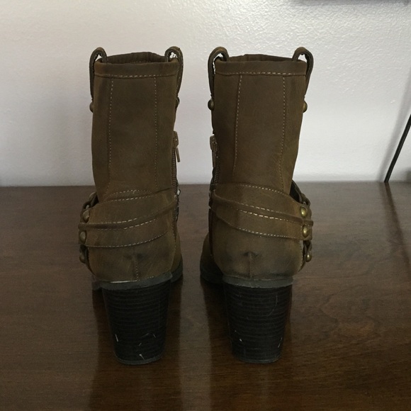 Everett high heel brown boots - Picture 3 of 4