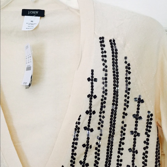 J. CREW CASCADING SEQUIN CARDIGAN - Picture 3 of 4