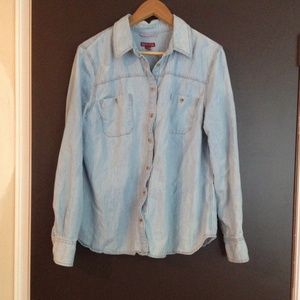 Light blue button-up