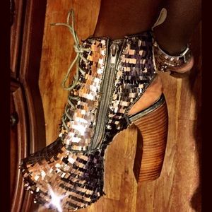 Jeffrey Campbell Silver Platform Shoes!
