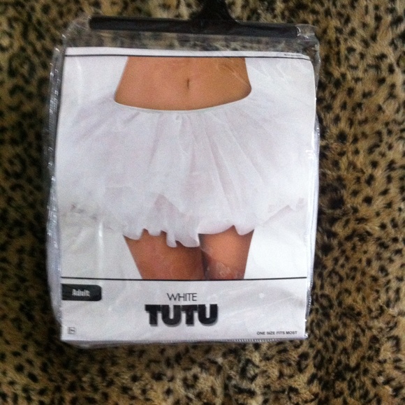 White tulle tutu in bag