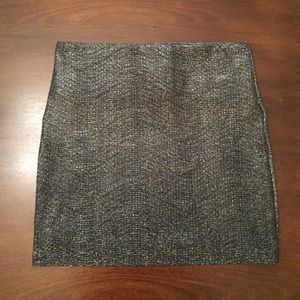 BCBGeneration Silver Sparkly skirt