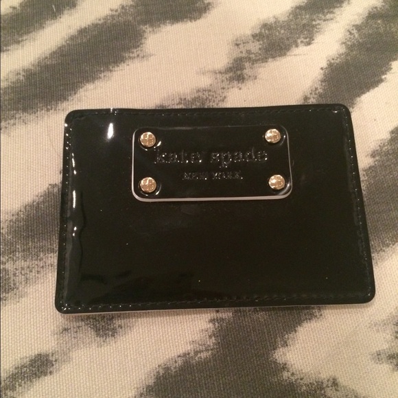 Patent leather card case