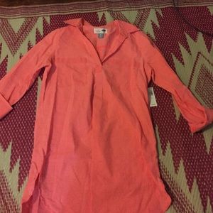 Bright Coral Tunic NWT