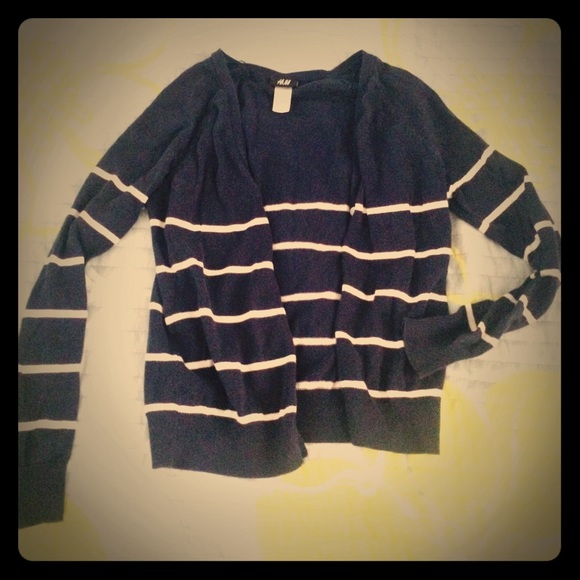 Striped Navy Cardigan