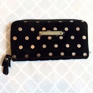 Juicy Couture Suede Zipper Wallet