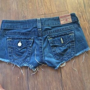 True Religion denim shorts
