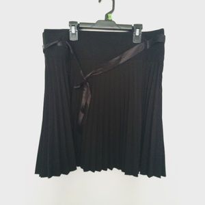 Black Pleated Skirt