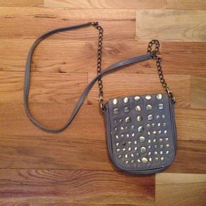 Grey cross body bag