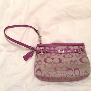Coach Signature Wristlet