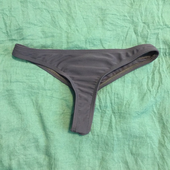 Gray Brazilian bikini bottoms