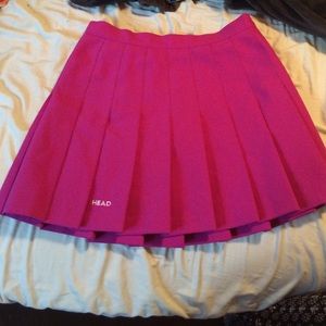 Hot pink HEAD skirt!