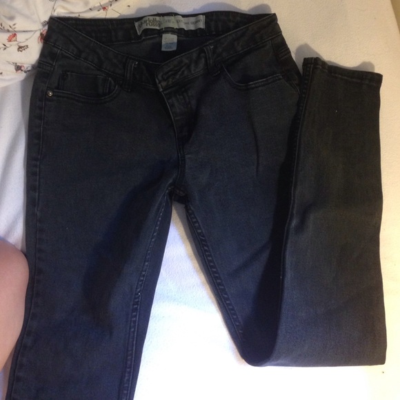 Stone washed grey jeans
