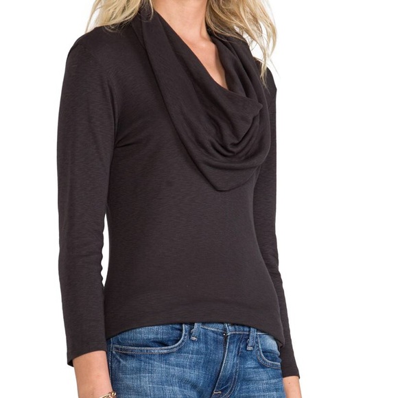 NWOT Michael Stars 3/4 Sleeve Cowl Neck Top