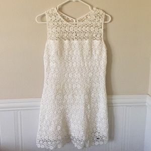Hollister white lace dress