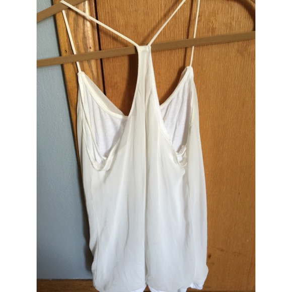 🚫Sold in bundle🚫Express white racerback tank. - Picture 3 of 3