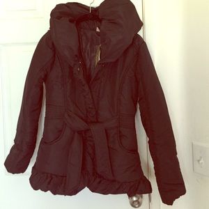 Black puffer Franchesca's winter coat medium