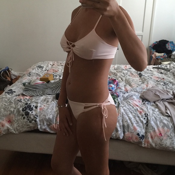 Pink macrame bikini medium - Picture 2 of 2