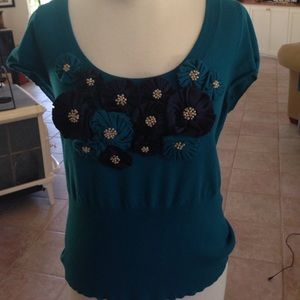 Vintage inspired teal Sweater