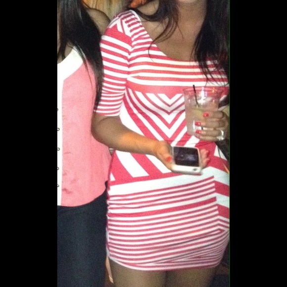 Bebe Geometric Bodycon Dress