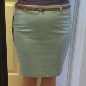 Cute light blue pencil skirt