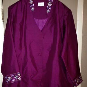 Romans size 26 jacket and pants set