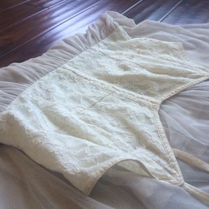 AEO White & Cream Lace Dress, Size 12