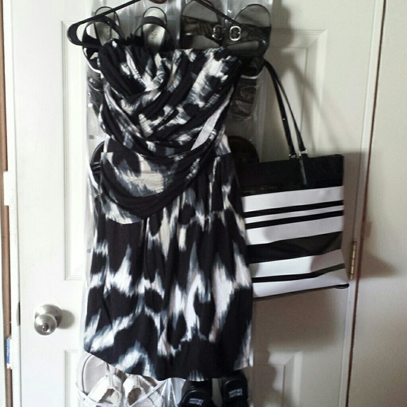 Strapless ruffle dress!