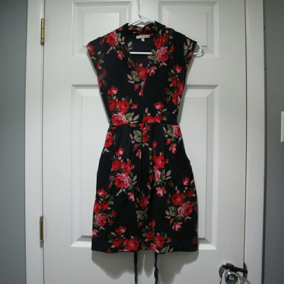 Dress floral short sleeve - Picture 1 of 2