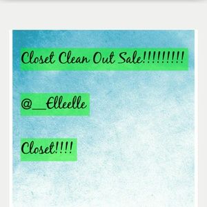Closet Clean Out Sale