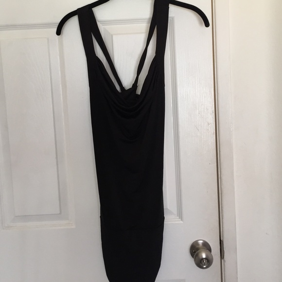 Windsor medium black open-tie back top